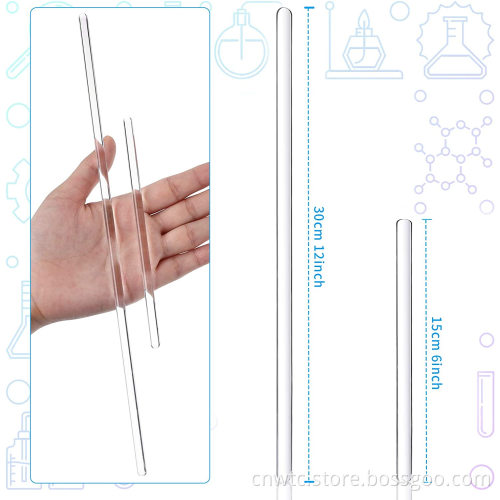 Professional Laboratory Stirrer: Borosilicate Glass Mixing Rod and Stirring Stick for Precision Chemical Experiments